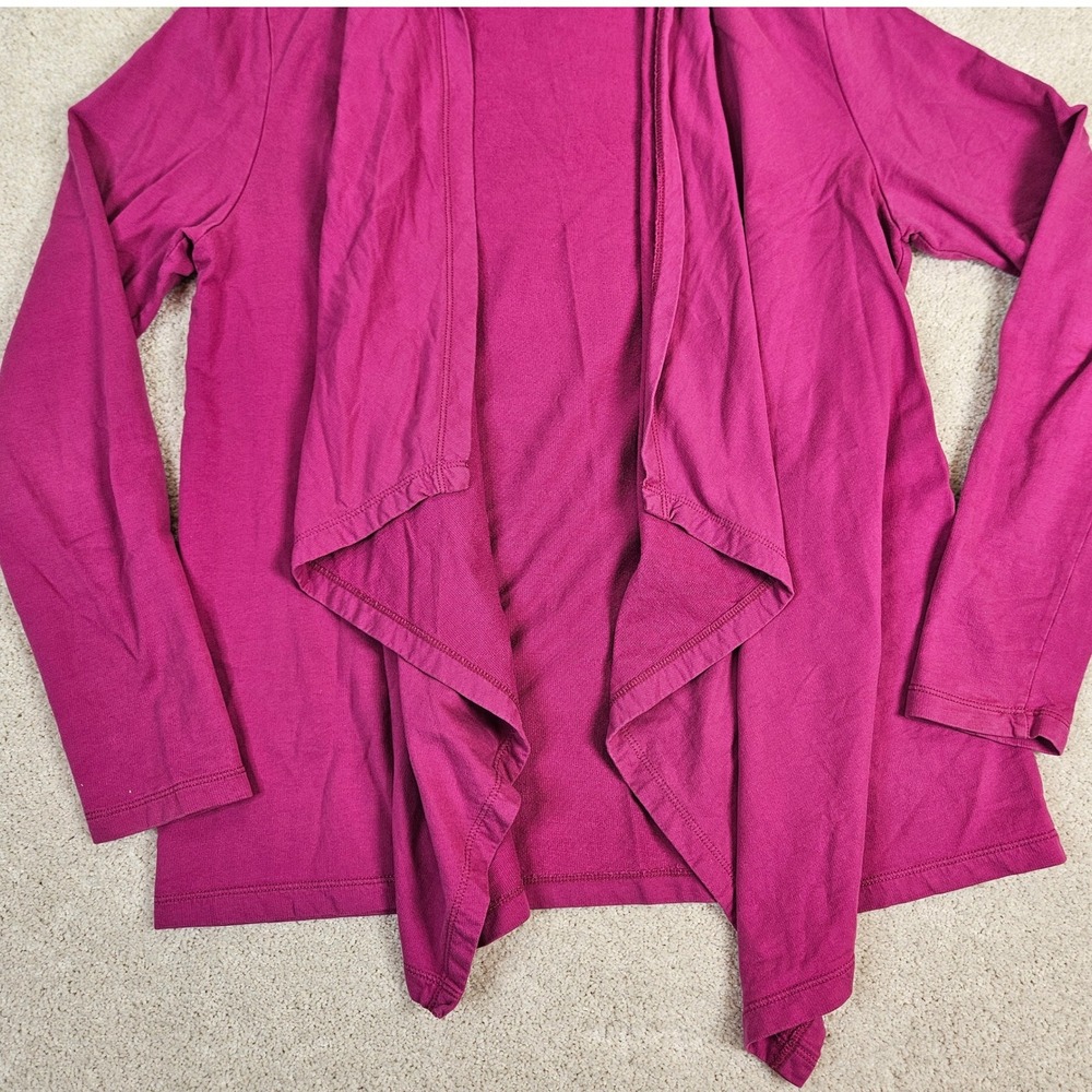 Women's Tommy Bahama Relax Sz Medium Open Front Waterfall Cardigan Flowy Stretch - Picture 4 of 6